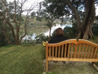 Great place to sit and be quiet. Overlooking the river